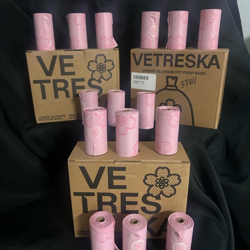 Vetreska Cherry Blossom Pet Poop Bags